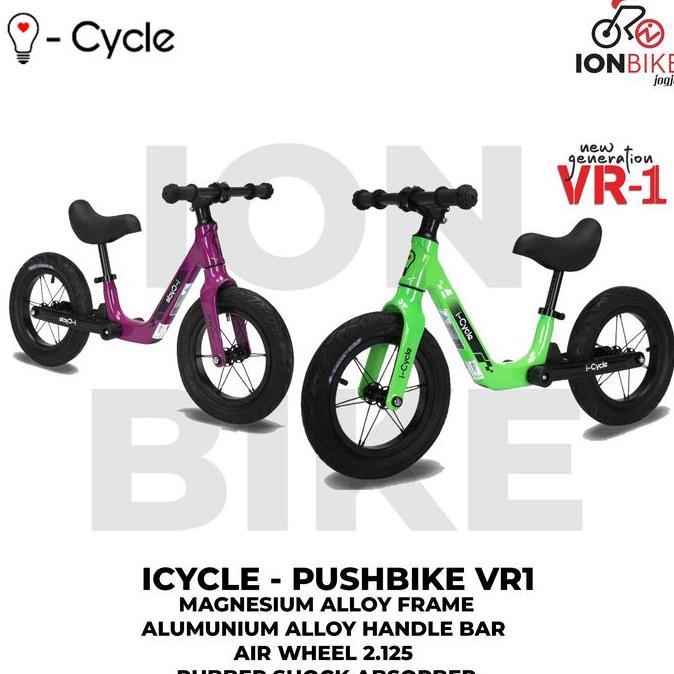 Pushbike Icycle VR1 Magnesium Balance Bike Push Bike I-cycle i Cycle