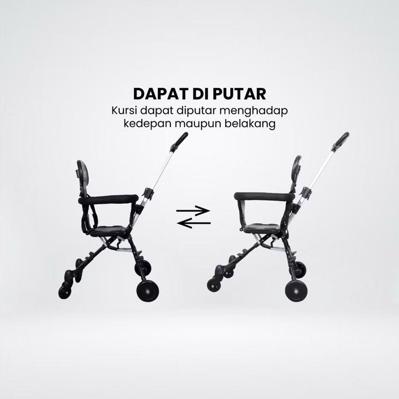 LUXIVAGALLERY STROLLER MAGIC BAYI MURAH KERETA BAYI DORONG RODA EMPAT/PERLENGKAPAN BAYI TRAVELING MU