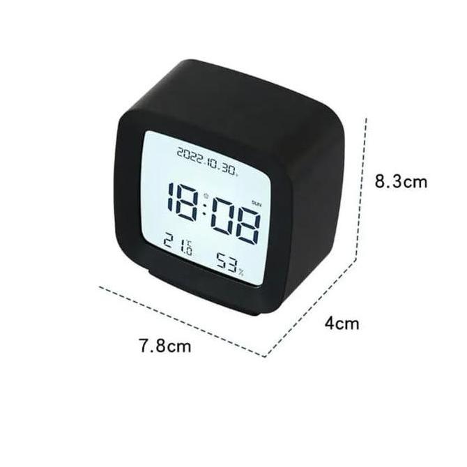 JD-2286 Jam Meja Digital Fitur Kalender Suhu Kelembapan Ruang Jam Meja Alarm Snooze Design Mewah dan