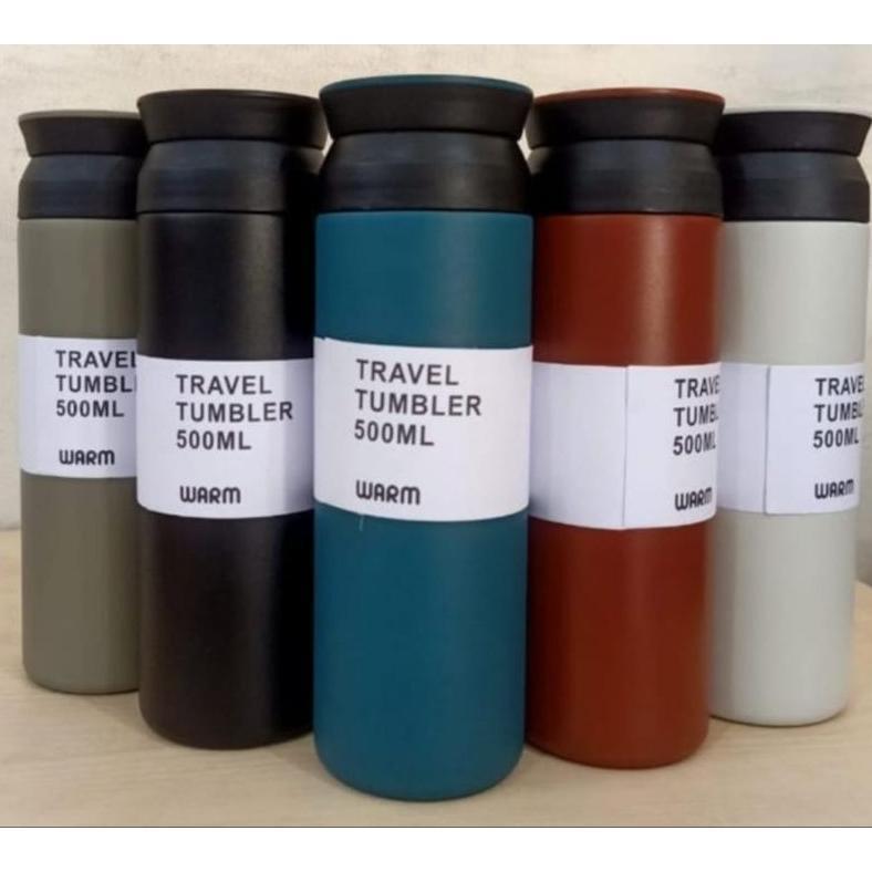 Tumbler termos travel japan tutup rata vacum flask 500ml  tumbler termos