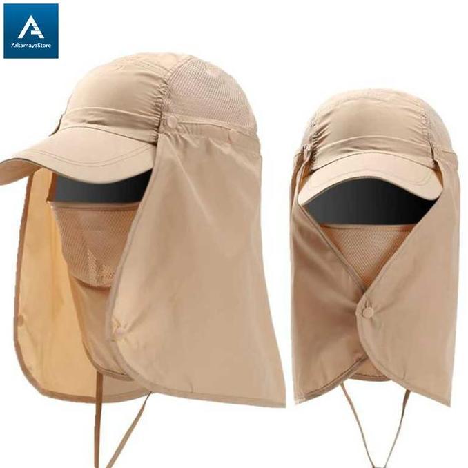 topi pancing topi gunung outdoor pria wanita tentara jepang anti uv matahari