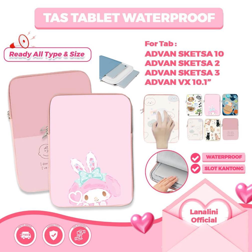 Sleeve Case ADVAN Tab Sketsa 3 2 1 A10 A8 Xtab VX Belajar Plus Elite 7 X7 Pro 10.1 Inch 10 11 inch S