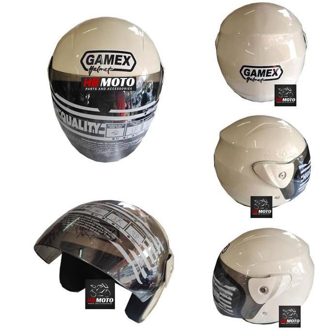 Helm Gamex Ivory GMX1IVORY / Helm  / Helm Half Face / Helm Dewasa