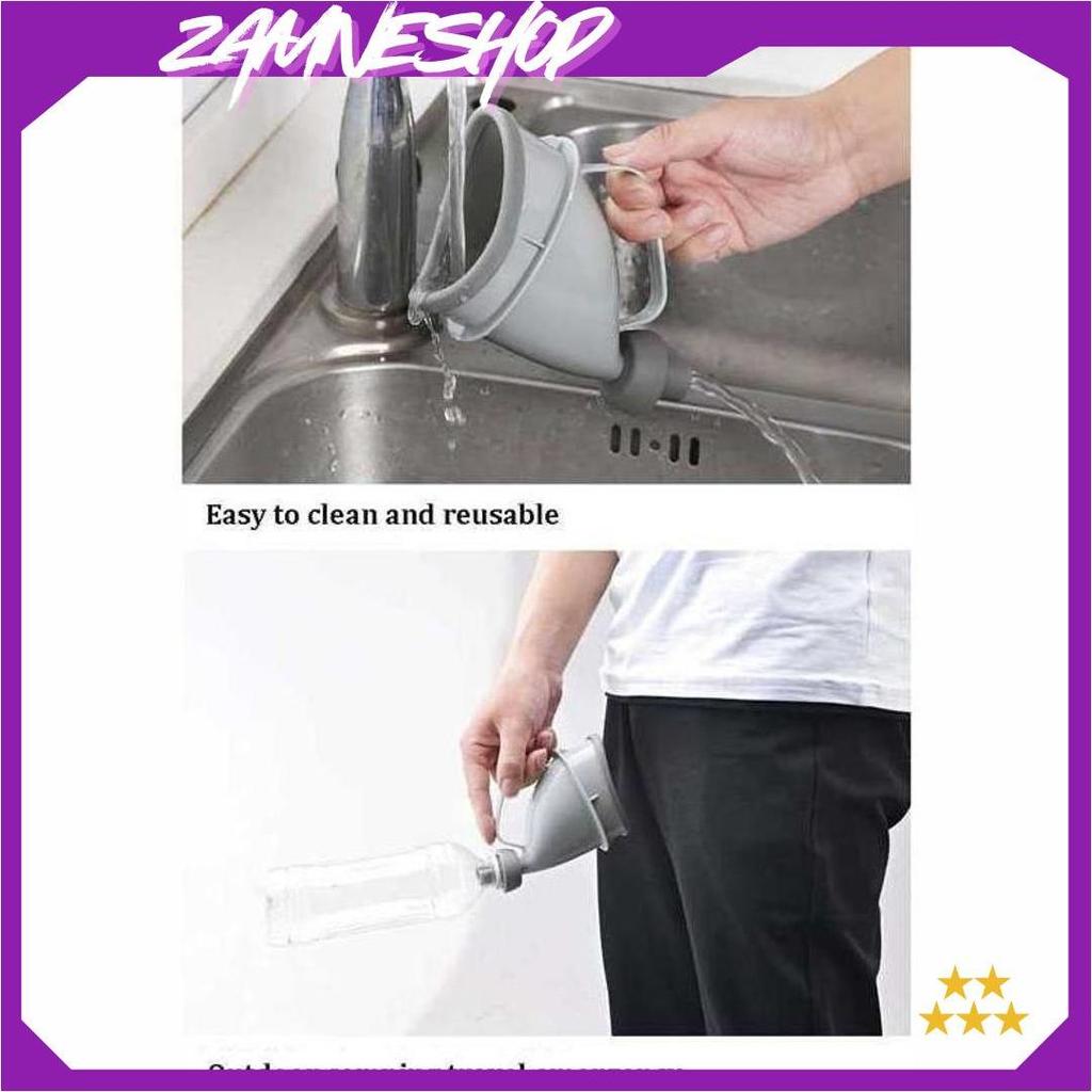 [COD] Urinator Travel Pispot Portable Emergency Toilet Pria Wanita Unisex Dewasa Silikon Silicone al