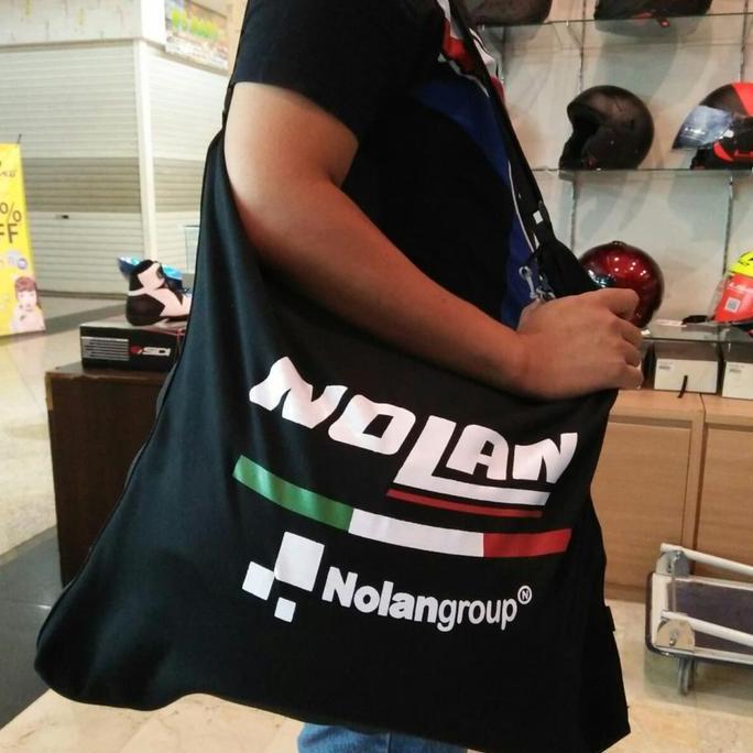 Tas Helm Logo Nolan Model Slempang Bahan Halus