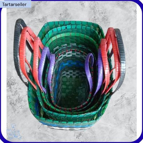 Tas Anyaman Plastik Kaca Premium / Tas Anyam Plastik Tebal Super Jumbo 5 Varian Ukuran / Tas Pasar S