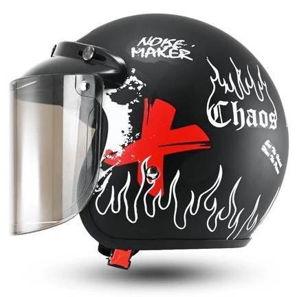 Helm Bogo Mootif Kopi  Premium Wanita Pria