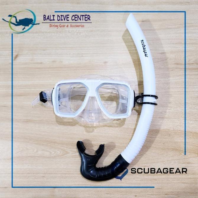 SCUBAGEAR COMBO SET SNORKELING Mask + Snorkel Paket Snorkeling