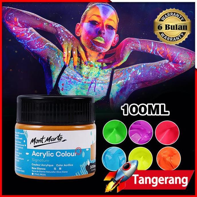 MIMUNASA Cat Glow In The Dark 100ml Cat Glow In The Dark Akrilik Menyala Dalam Gelap Cat Sepatu Kain