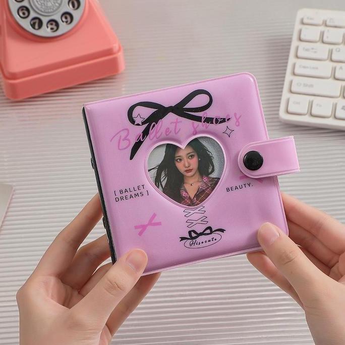 SHINSDAY Mini Binder 3 Ring Collect Book Binder Photocard Album PC Kolbuk Ballet Core