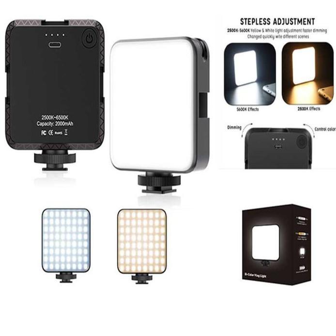 Ready Rechargeable portable VLOG LED Lighting Handphone video Flash Kamera