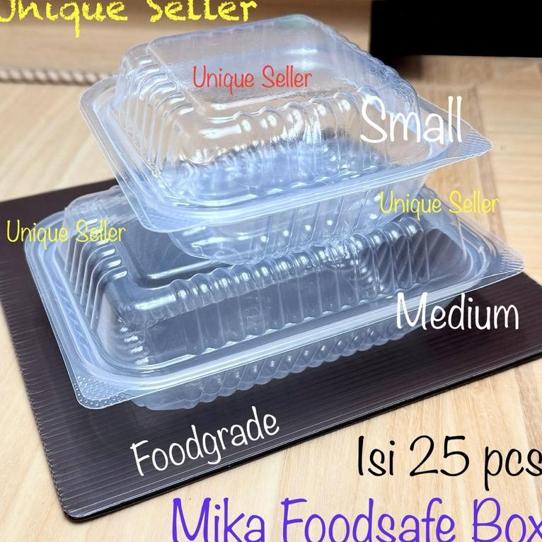 [Isi25] Mika Lunchbox Foodsafe Box Small Medium Tahan Panas / Mika Foodbox Lunch Box Food Safe S Kec