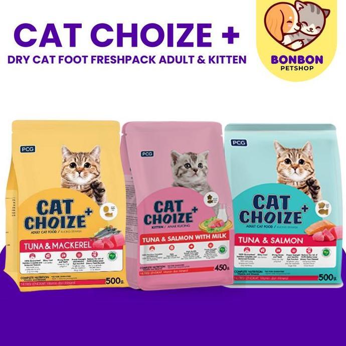 Cat Choize Plus Adult Tuna dan Cat Choize Kitten Tuna & Salmon