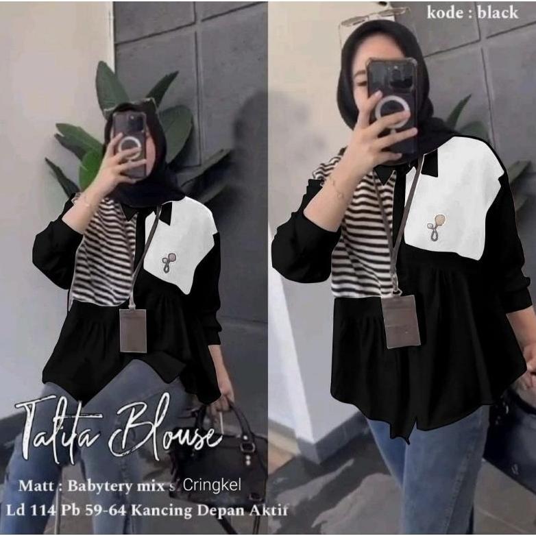 FAST DELIVERY TALITA BLOUSE / KEMEKA KANTOR / KEMEJA WANITA / ATASAN KEKINIAN / BLOUSE WANITA / KEME
