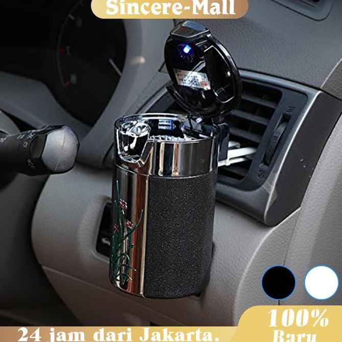 POIRENS Asbak Mobil Portable/Mini Asbak Gantung Creative/Asbak Mobil Led