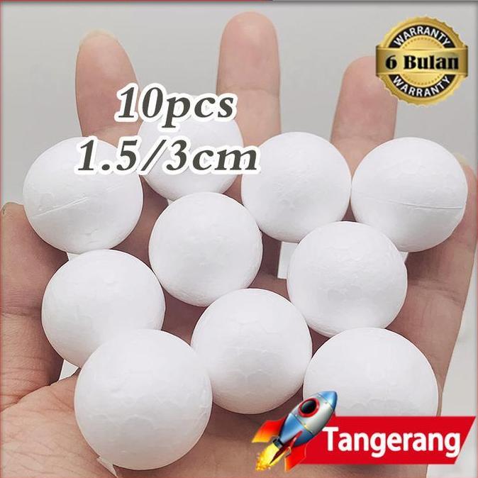AYOBAKUL 10PCS Bola Gabus Tata Surya Planet Styrofoam / Bola Gabus Styrofoam