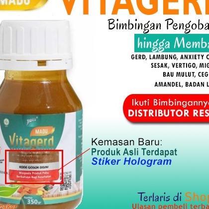 Madu Vitagerd Herbal Gerd Dan Asam Lambung Original Asli Ori