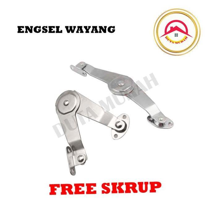 TACAAHA Engsel Wayang Kecil / Engsel Salon / Engsel Jendela Free Skrup (1 set)