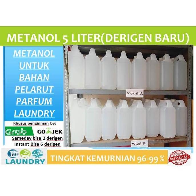Ready METANOL 5 LITER METANOL MURNI BAHAN PELARUT PARFUM LAUNDRY