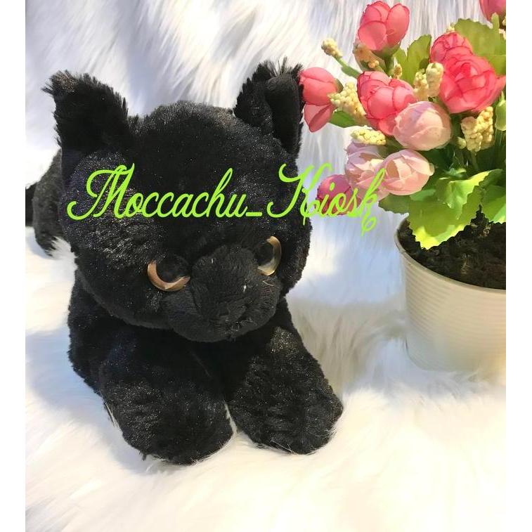 NEW SUNLEMON PLUSH DOLL HIZA NEKO BLACK CAT / BONEKA KUCING HITAM ORI