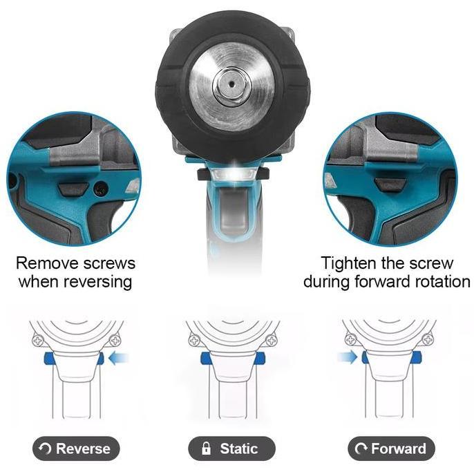 Murah Kamolee 3100N.M 1/2" Brushless Electric Impact Wrench Cordless - Impact Jumbo Multifungsi 1/2 