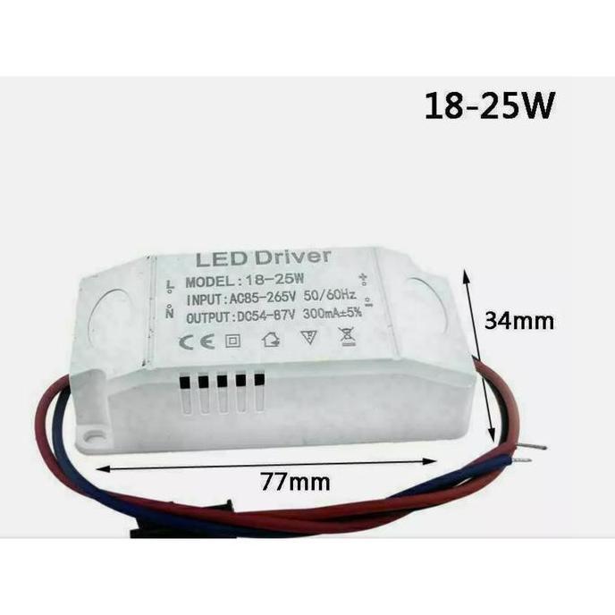 LED Driver 18w - 24w untuk lampu LED HPL CRE COB Power Supply Adaptor