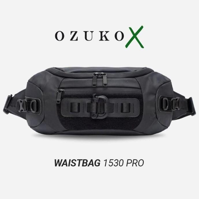 NEW OZUKO X WAIST BAG #1530 PRO - TAS PINGGANG OUTDOOR WAISTBAG PRIA SLINGBAG COWO COWOK TAS PINGGAN