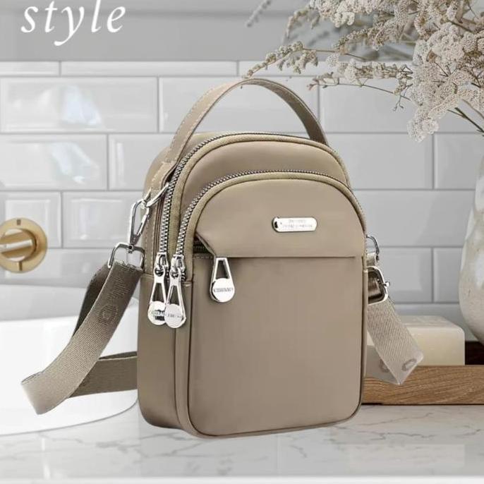 Jefamsshoptiga3 - DLSHA Tas Mini Selempang Wanita Terbaru 2025 Style Korea Bahu Wanita BAHAN Nylon I
