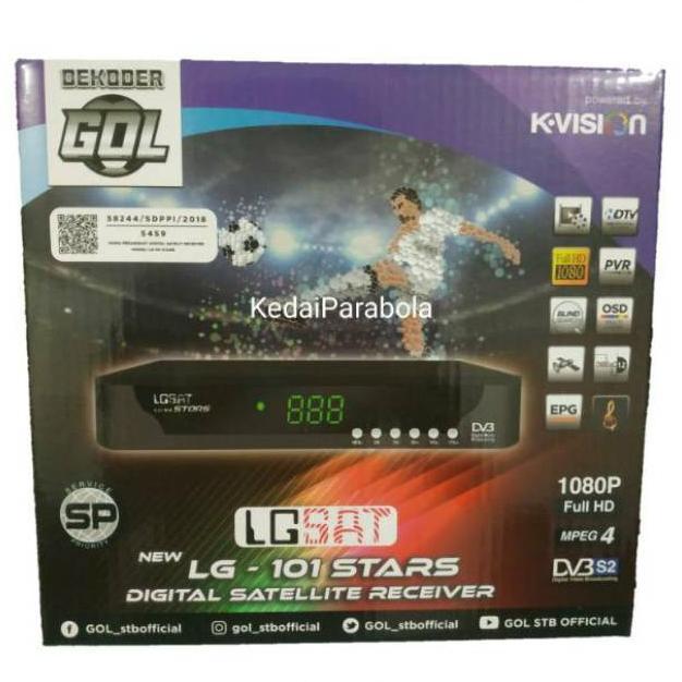 CHACHASQUARE RECEIVER PARABOLA LGSAT STARS  STAR GARDINER OTTIMO INCLUDE VOUCHER 50RB  BY K VISION K