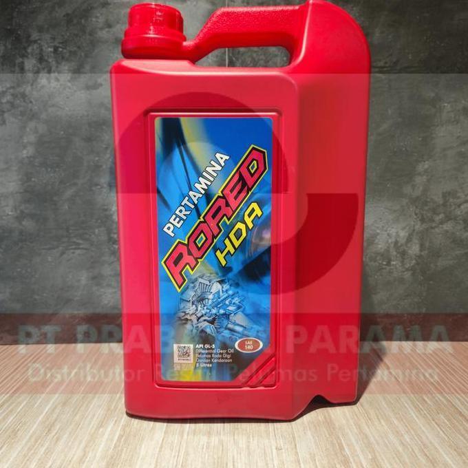 Pertamina Rored Hda 140 5 Liter/1 Galon - Oli Gardan Mobil Original