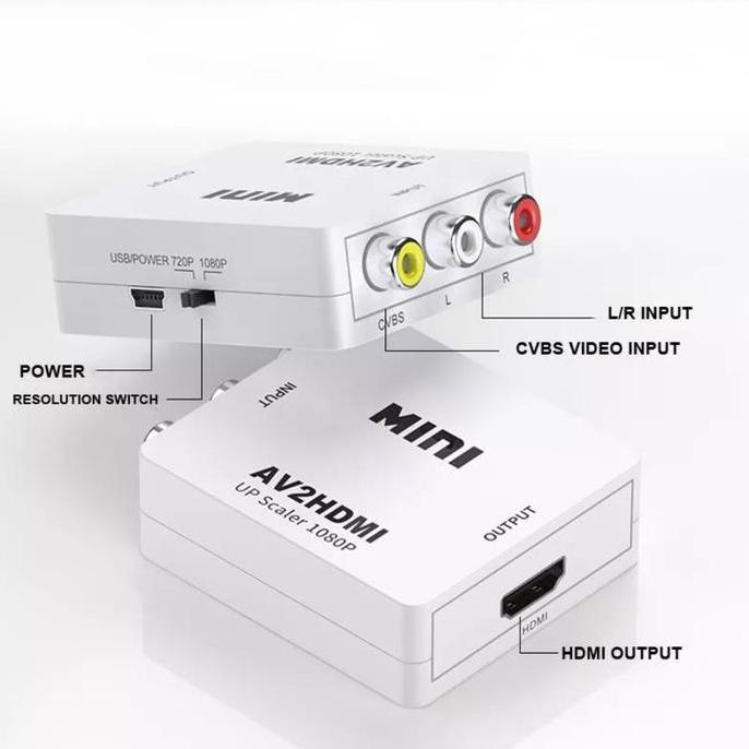 Diretto- Av2Hdmi Converter Av /Converter Av To Hdmi / Rca To Hdmi / Mini Av2Hdmi Converter Av Rca Ke