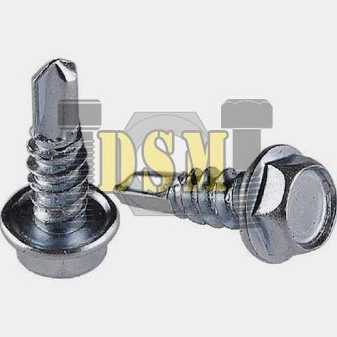 Kavana_Garage - (1 Dus) Sekrup Roofing Putih #10X16 / Baut Baja Ringan 1,5 Cm / Hex Flange Self Dril