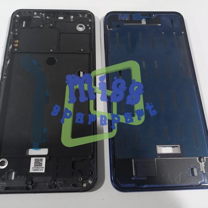 Frame LCD Tulang Tengah XIAOMI MI8 Lite Tatakan Bezel Bazel BLACK