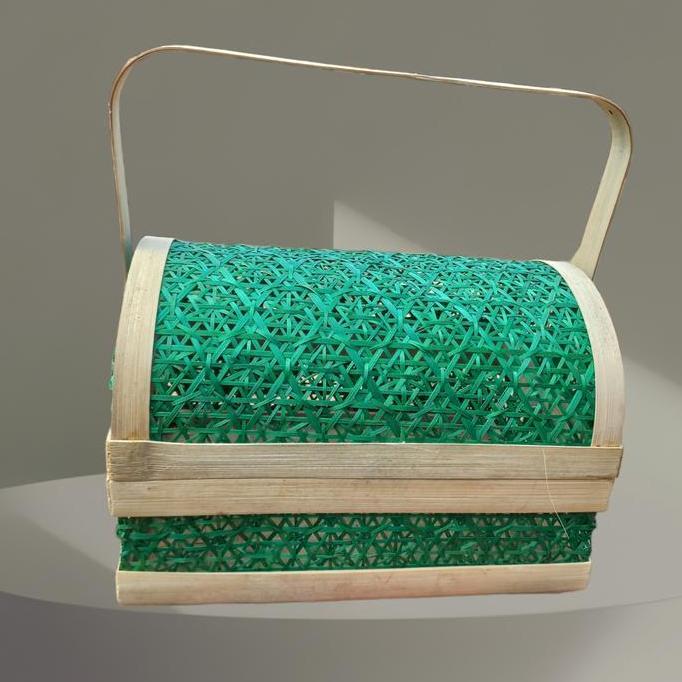 TERLARIS Box Hampers Anyaman Bambu / Tempat Kado Anyaman Bambu Lebaran