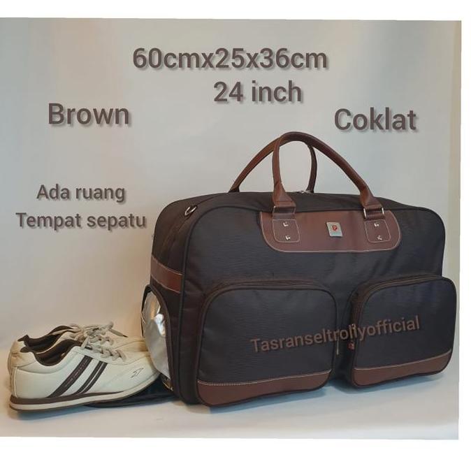 Tas Pakaian Travel Bag Polo Interclub 60cm Besar 100%original