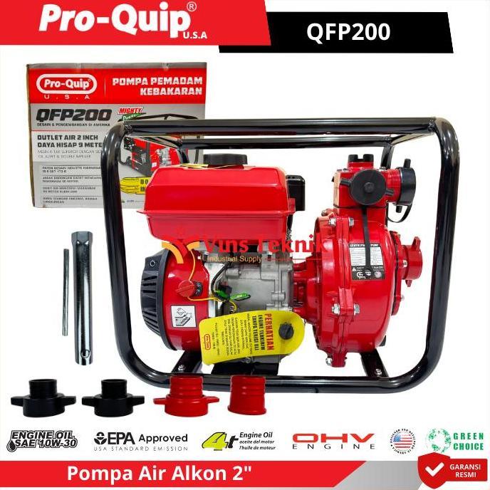 TERLARIS!! PROQUIP QFP200 MESIN POMPA AIR BENSIN POMPA IRASI POMPA ALKON WATER PUMP CENTRIFUGAL 2" Q