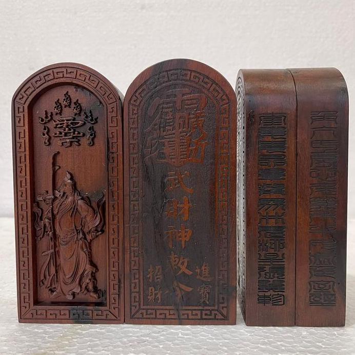 papan ling pai dewa kwan kong / bahan kayu zao mu