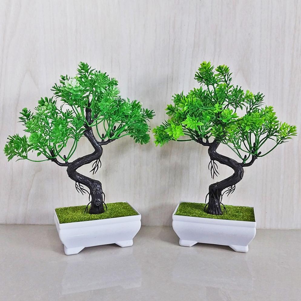 PAKET HEMAT Tanaman Bonsai Hias Plastik Mini Dekorasi Meja Rumah Bunga Hias Palsu Murah Artificial F