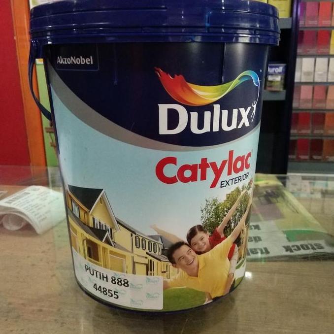 DULUX CATYLAC EKSTERIOR PUTIH /CAT TEMBOK LUAR 5 KG /GALON