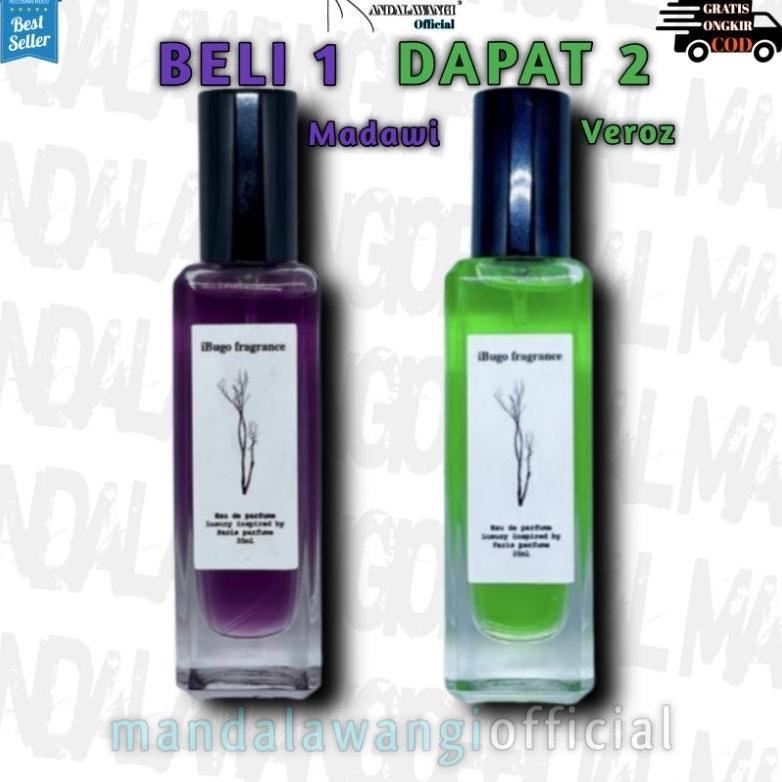 Lau BELI 1 DAPAT 2 | iBugo Madawi Parfume Veroz Original | Eau de Perfume | Wangi Couple | For Unise