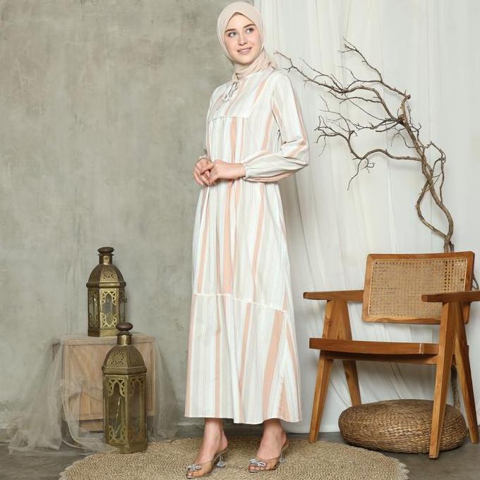 RILLEY - Gamis Nabila | Dress Panjang Muslim Wanita | Gamis Wanita Terbaru Bahan Poplin