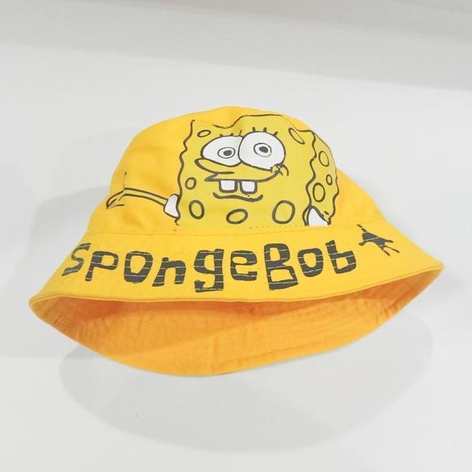 bucket hat topi anak SpongeBob SquarePants lucu si anak ceria fashion