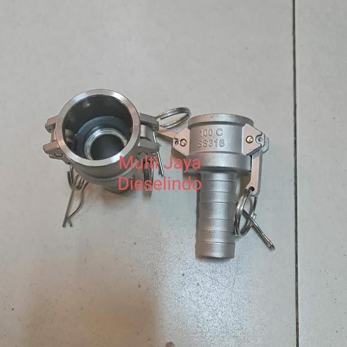 Camlock / Quick Coupling Stainless 316 Type C 1 1/4" inch
