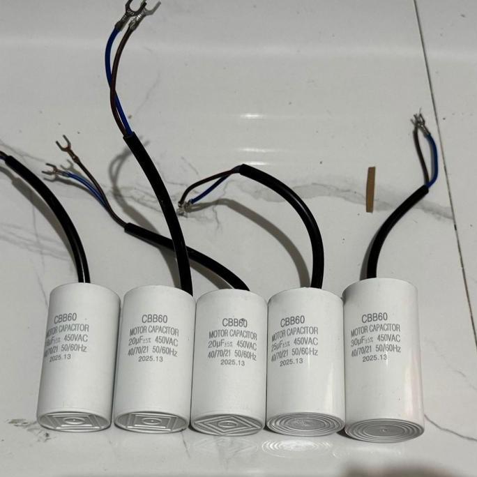 Capacitor CBB60 450VAC 40uf 50uf 60uf 70uf Kapasitor Untuk Kompresor Mesin Cuci Pompa Air 450V AC