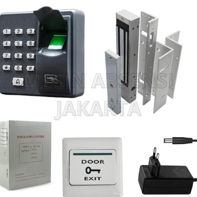 Paket akses door fingerprint zkteco x6 access door rfid access control