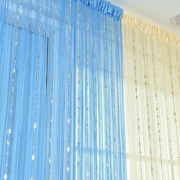 Tirai Pintu Mute Kuaci/ Tirai Benang Pintu/ Tirai Dekorasi/ Tirai Pembatas Ruangan/ Tirai Pintu