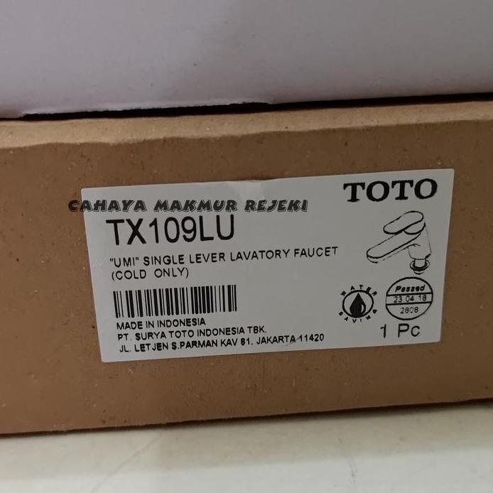 READY  Kran Wastafel Toto TX 109 LU / Keran Wastafel Toto TX 109 LU / TX109LU