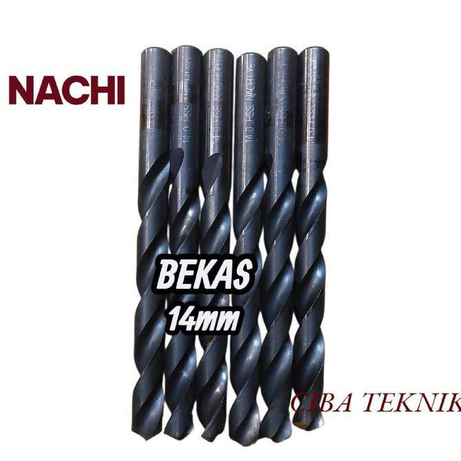 Mata bor NACHI 14mm HSS lurus  untuk bor besi kayu 14.0mm