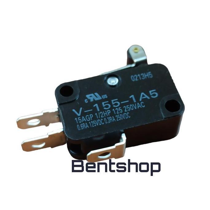Micro Switch Omron Original V-155-1A5 Roda Tuas Pendek