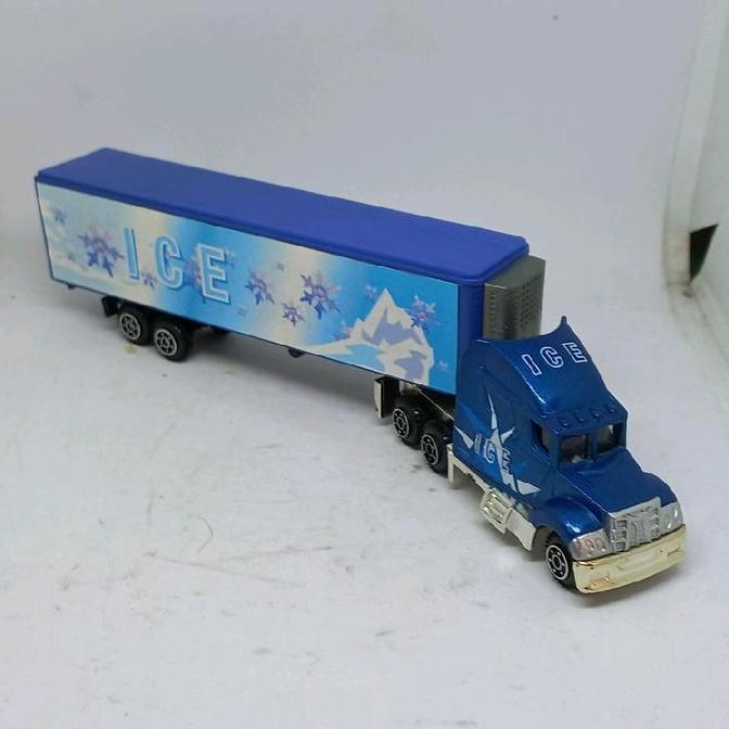 motor max motormax kenworth style refrigerated trailer truck 1/87 loose diecast (s)